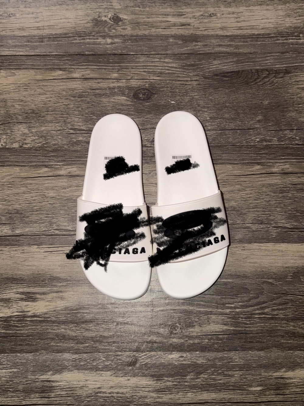 White Slide Sandals - Comfortable Women's Pool Slides